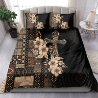 Samoa AIGA Mamanu Siapo Malu Motifs Bedding Set Black Ver