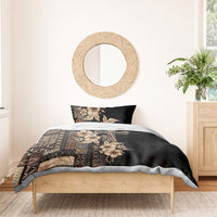 Samoa AIGA Mamanu Siapo Malu Motifs Bedding Set Black Ver