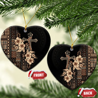 Samoa AIGA Mamanu Siapo Malu Motifs Ceramic Ornament Black Ver