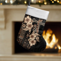 Samoa AIGA Mamanu Siapo Malu Motifs Christmas Stocking Black Ver