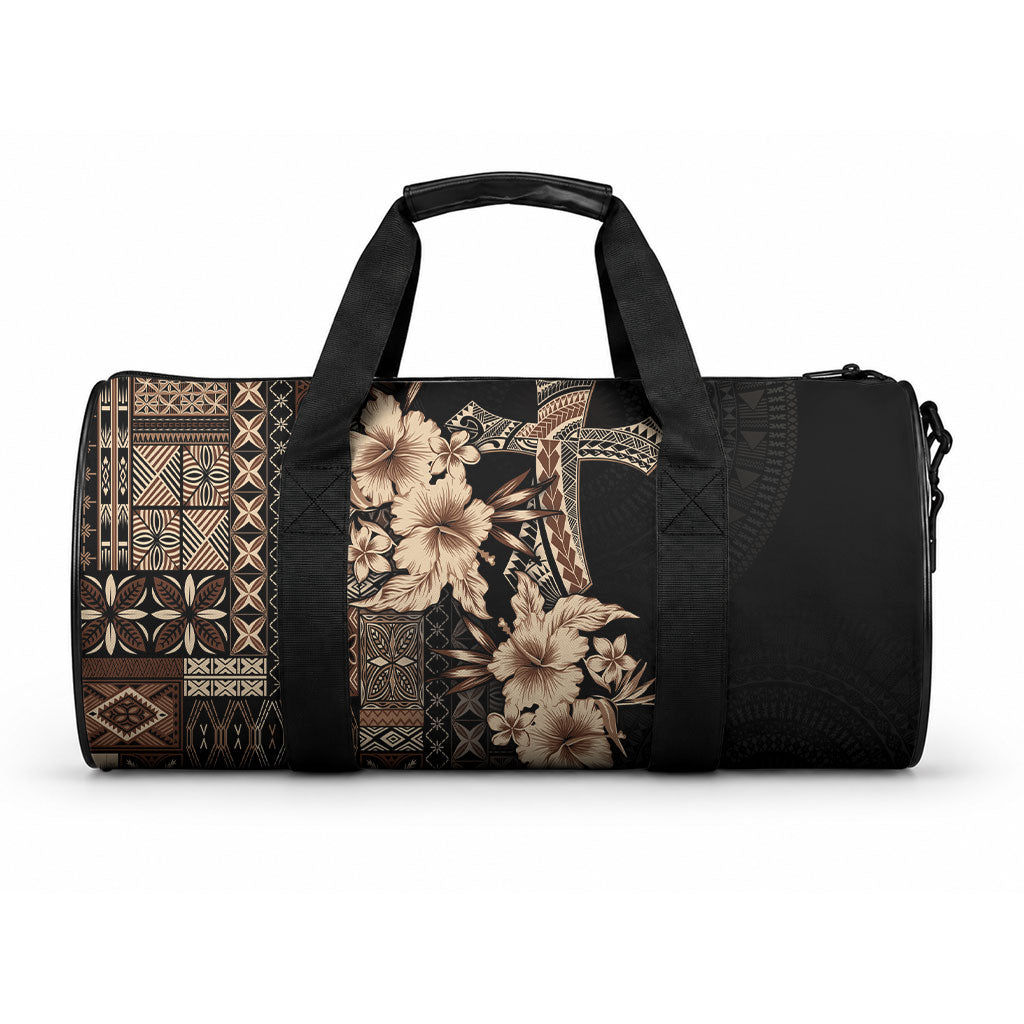 Samoa AIGA Mamanu Siapo Malu Motifs Duffle Bag Black Ver