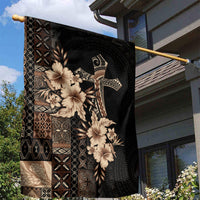Samoa AIGA Mamanu Siapo Malu Motifs Garden Flag Black Ver