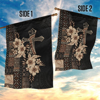 Samoa AIGA Mamanu Siapo Malu Motifs Garden Flag Black Ver