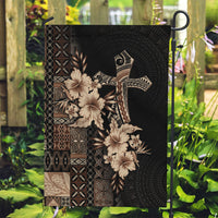 Samoa AIGA Mamanu Siapo Malu Motifs Garden Flag Black Ver