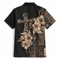 Samoa AIGA Mamanu Siapo Malu Motifs Hawaiian Shirt Black Ver