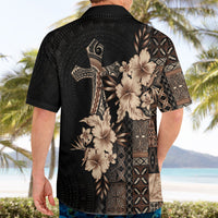 Samoa AIGA Mamanu Siapo Malu Motifs Hawaiian Shirt Black Ver