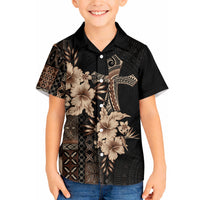 Samoa AIGA Mamanu Siapo Malu Motifs Hawaiian Shirt Black Ver