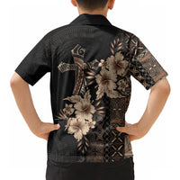 Samoa AIGA Mamanu Siapo Malu Motifs Hawaiian Shirt Black Ver