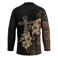 Samoa AIGA Mamanu Siapo Malu Motifs Hockey Jersey Black Ver LT7 - Polynesian Pride