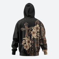 Samoa AIGA Mamanu Siapo Malu Motifs Hoodie Black Ver LT7 - Polynesian Pride