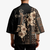Samoa AIGA Mamanu Siapo Malu Motifs Kimono Black Ver