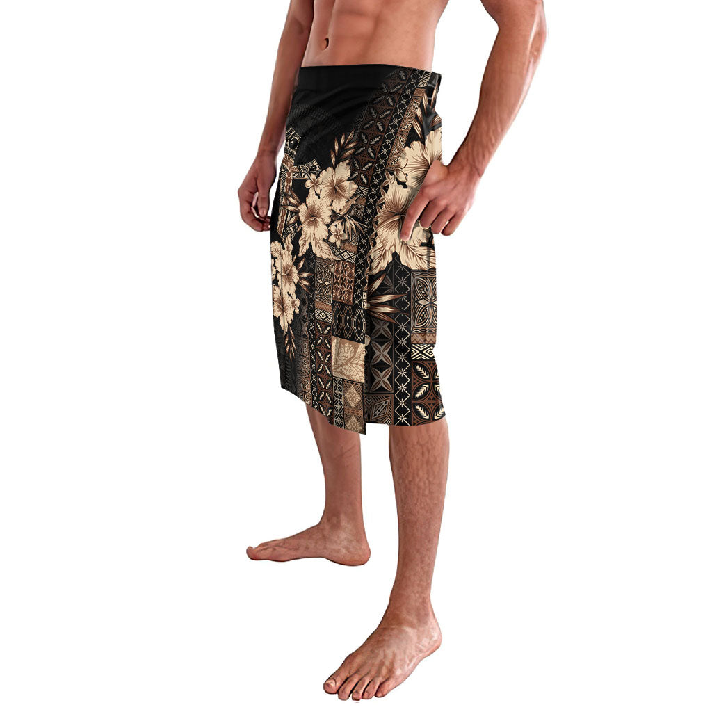 Samoa AIGA Mamanu Siapo Malu Motifs Lavalava Black Ver LT7 - Polynesian Pride