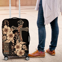 Samoa AIGA Mamanu Siapo Malu Motifs Luggage Cover Black Ver LT7 Black - Polynesian Pride