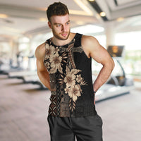 Samoa AIGA Mamanu Siapo Malu Motifs Men Tank Top Black Ver LT7 Black - Polynesian Pride