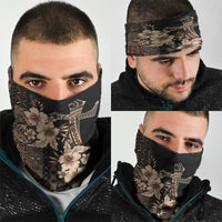 Samoa AIGA Mamanu Siapo Malu Motifs Neck Gaiter Black Ver