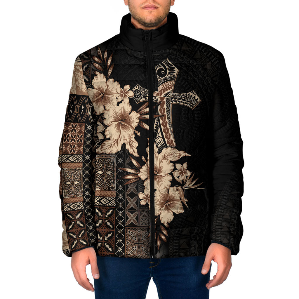 Samoa AIGA Mamanu Siapo Malu Motifs Padded Jacket Black Ver