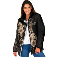 Samoa AIGA Mamanu Siapo Malu Motifs Padded Jacket Black Ver