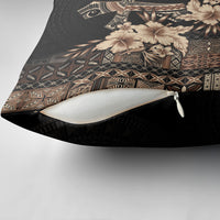 Samoa AIGA Mamanu Siapo Malu Motifs Pillow Cover Black Ver LT7 - Polynesian Pride