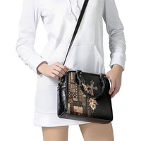Samoa AIGA Mamanu Siapo Malu Motifs Shoulder Handbag Black Ver