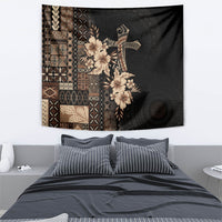 Samoa AIGA Mamanu Siapo Malu Motifs Tapestry Black Ver
