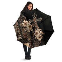 Samoa AIGA Mamanu Siapo Malu Motifs Umbrella Black Ver