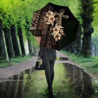 Samoa AIGA Mamanu Siapo Malu Motifs Umbrella Black Ver