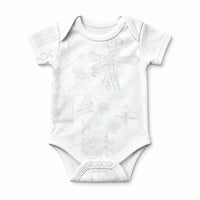 Samoa AIGA Mamanu Siapo Malu Motifs Baby Onesie Lotu a Tamaiti White Ver