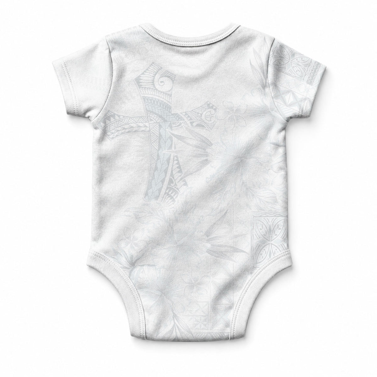 Samoa AIGA Mamanu Siapo Malu Motifs Baby Onesie Lotu a Tamaiti White Ver