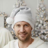 Samoa AIGA Mamanu Siapo Malu Motifs Christmas Santa Hat Lotu a Tamaiti White Ver