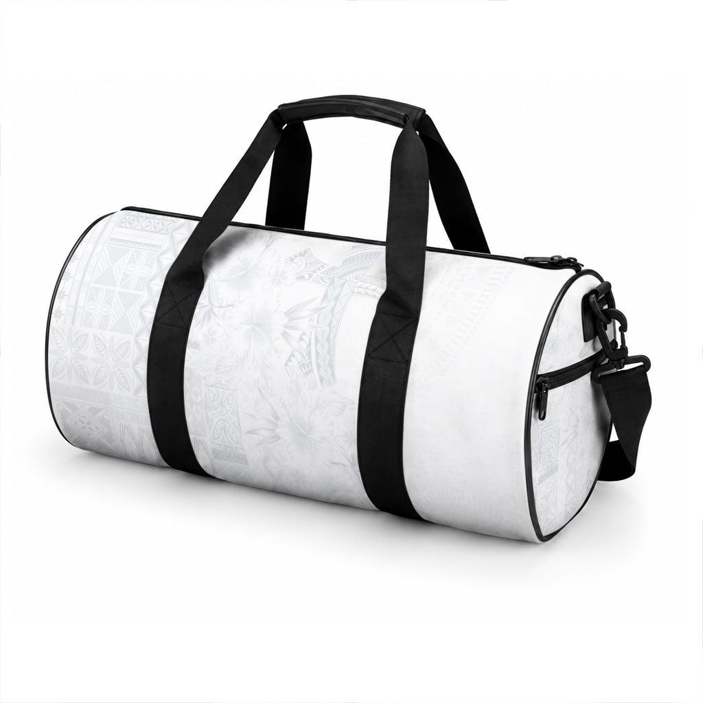 Samoa AIGA Mamanu Siapo Malu Motifs Duffle Bag Lotu a Tamaiti White Ver