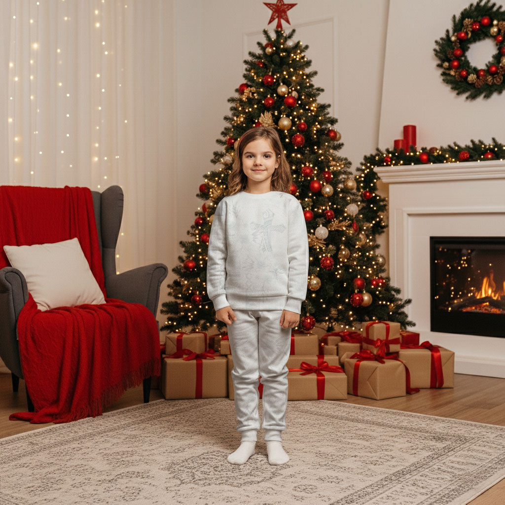 Samoa AIGA Mamanu Siapo Malu Motifs Christmas Pajama Set Lotu a Tamaiti White Ver