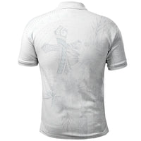 Samoa AIGA Mamanu Siapo Malu Motifs Polo Shirt Lotu a Tamaiti White Ver