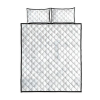 Samoa AIGA Mamanu Siapo Malu Motifs Quilt Bed Set Lotu a Tamaiti White Ver