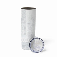 Samoa AIGA Mamanu Siapo Malu Motifs Skinny Tumbler Lotu a Tamaiti White Ver
