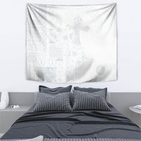 Samoa AIGA Mamanu Siapo Malu Motifs Tapestry Lotu a Tamaiti White Ver