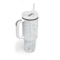 Samoa AIGA Mamanu Siapo Malu Motifs Tumbler With Handle Lotu a Tamaiti White Ver