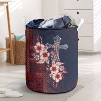 Samoa AIGA Mamanu Siapo Malu Motifs Laundry Basket Flag Color