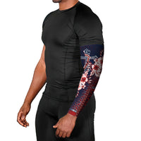 Samoa AIGA Mamanu Siapo Malu Motifs Arm Sleeves Flag Color LT7 - Polynesian Pride
