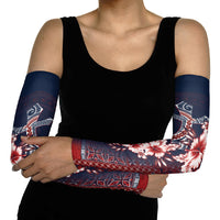 Samoa AIGA Mamanu Siapo Malu Motifs Arm Sleeves Flag Color LT7 - Polynesian Pride