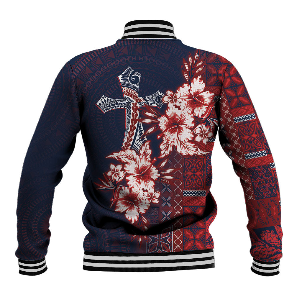 Samoa AIGA Mamanu Siapo Malu Motifs Baseball Jacket Flag Color