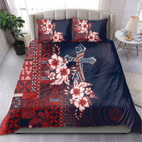 Samoa AIGA Mamanu Siapo Malu Motifs Bedding Set Flag Color