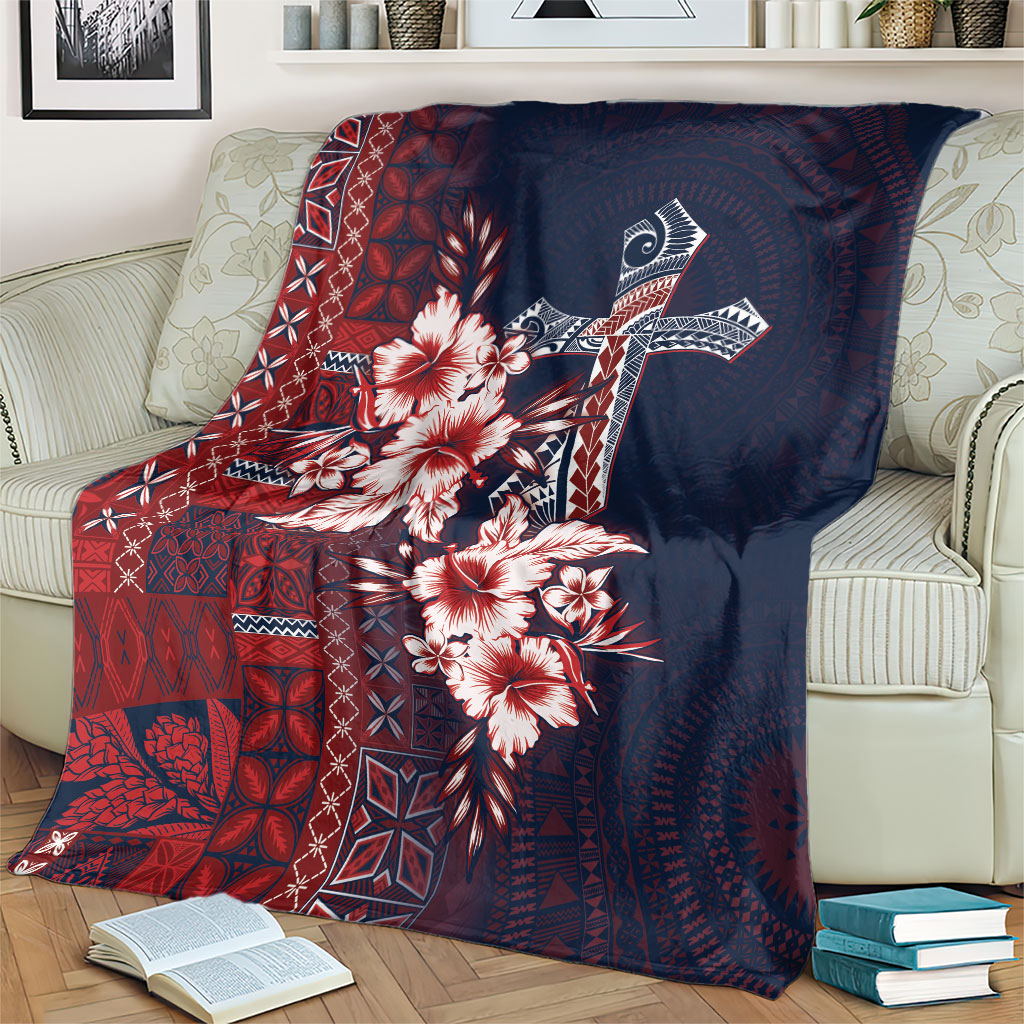 Samoa AIGA Mamanu Siapo Malu Motifs Blanket Flag Color