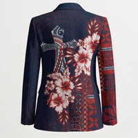 Samoa AIGA Mamanu Siapo Malu Motifs Blazer Flag Color
