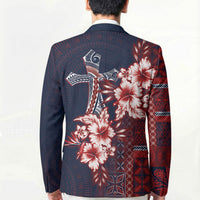 Samoa AIGA Mamanu Siapo Malu Motifs Blazer Flag Color