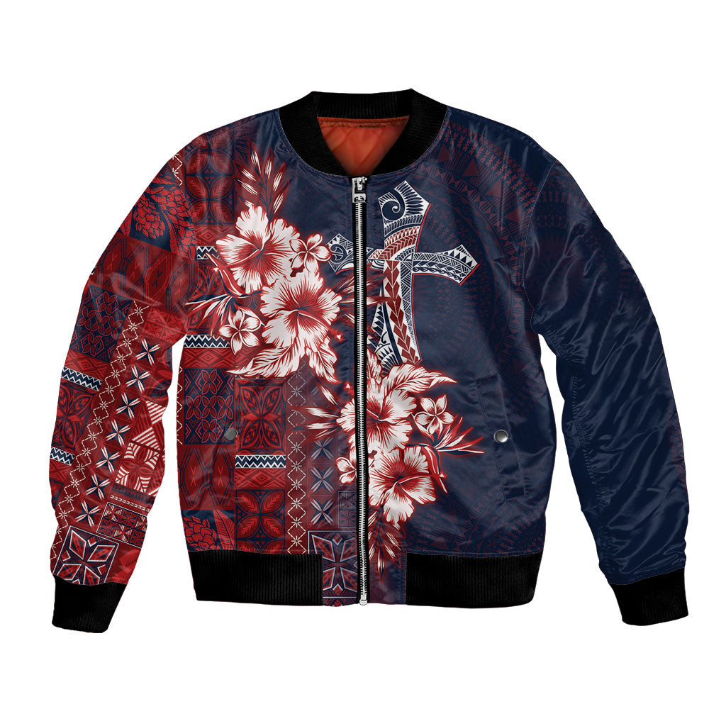 Samoa AIGA Mamanu Siapo Malu Motifs Bomber Jacket Flag Color