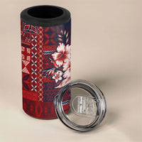 Samoa AIGA Mamanu Siapo Malu Motifs 4 in 1 Can Cooler Tumbler Flag Color