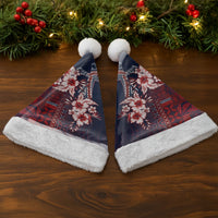 Samoa AIGA Mamanu Siapo Malu Motifs Christmas Santa Hat Flag Color