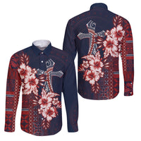 Samoa AIGA Mamanu Siapo Malu Motifs Family Matching Summer Maxi Dress and Hawaiian Shirt Flag Color