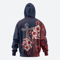 Samoa AIGA Mamanu Siapo Malu Motifs Hoodie Flag Color