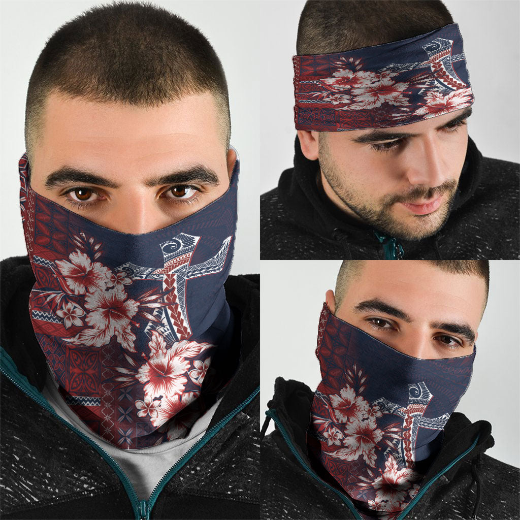 Samoa AIGA Mamanu Siapo Malu Motifs Neck Gaiter Flag Color